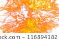 3d illustration. Flame flare on white background.  116894182