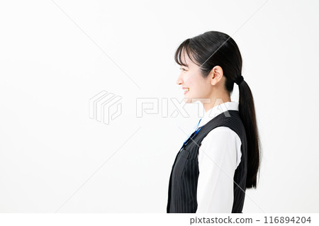 お辞儀をする女性 お辞儀をする女性 116894204