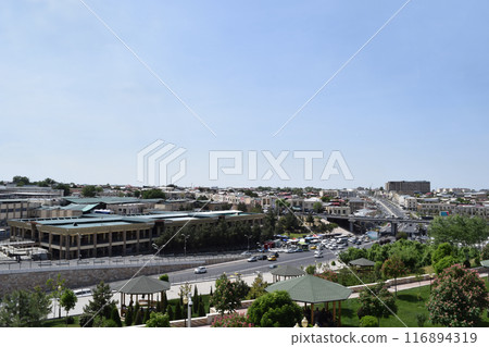 Panoramic view of Samarkand city, Uzbekistan 116894319