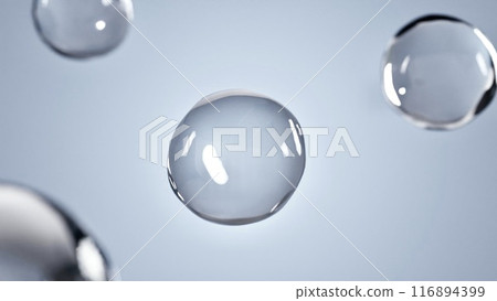 Water drops on white background Water drops on white background 116894399
