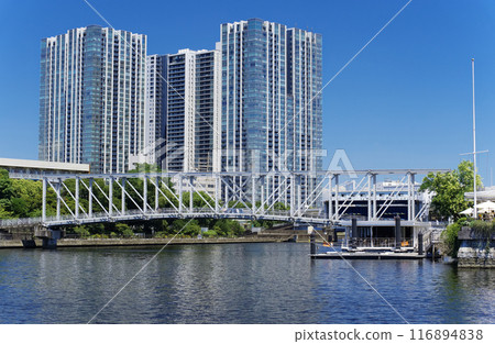 Tokyo Waterfront Tennozu Isle Tennozu Canal Scenery Tokyo Waterfront Tennozu Isle Tennozu Canal Scenery 116894838