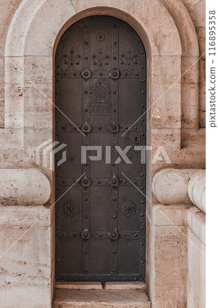 Roman Catholic Matthias Church and Fisherman's Bastion in the morning. Budapest 116895358