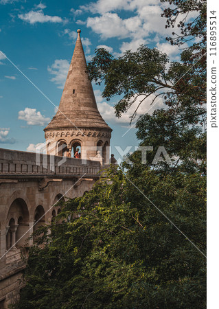 Fisherman's Bastion in Budapest city, Hungary 116895514