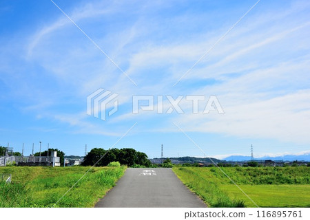 Hino City, Tokyo: Refreshing blue skies and cycling roads Hino City, Tokyo: Refreshing blue skies and cycling roads 116895761