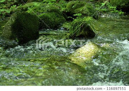 Stream water flow Stream water flow 116897551