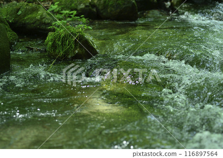 Stream water flow 116897564