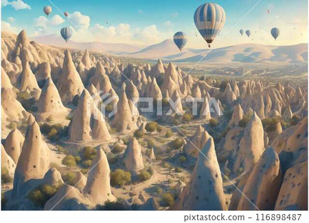 air balloon, cappadocia, kapadokya 116898487