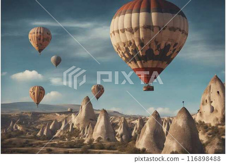 air balloon, cappadocia, kapadokya 116898488