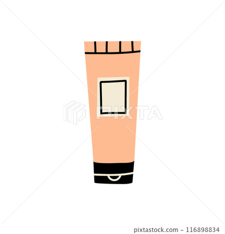 Beauty cosmetic tube. Skincare product. Makeup cosmetic jar. Vector skin care illustration Beauty cosmetic tube. Skincare product. Makeup cosmetic jar. Vector skin care illustration 116898834