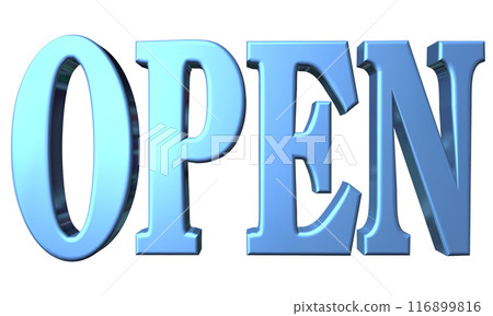 3DCG 3D人物「開館/開館紀念」藍色、藍色 116899816