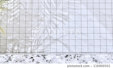 Tile wall and shade 116900501