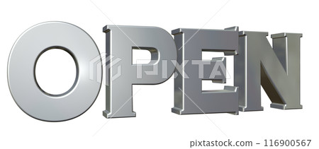 3DCG立體人物《開業/開幕紀念》銀、銀 116900567