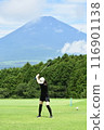 Women playing golf 116901138