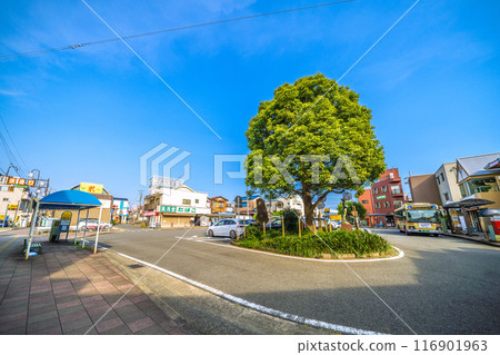日本二宮市景觀，七月。 JR東海道本線二宮站等景觀=2020年7月22日 116901963