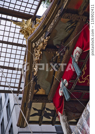 Gion Festival Nagatobokko Gable Vertical Composition 4 Gion Festival Nagatobokko Gable Vertical Composition 4 116902411