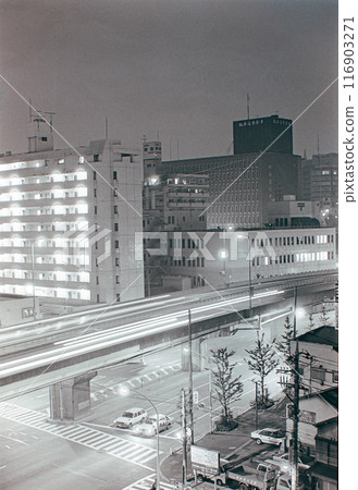 Gotanda, Tokyo, circa 1988 (view of the Metropolitan Expressway and Osaki Post Office from the Fujifilm Gotanda Building) 116903271