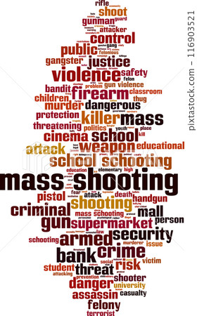 Mass schooting word cloud 116903521