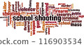 School shooting word cloud 116903534