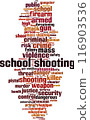 School shooting word cloud 116903536