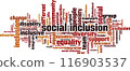 Social inclusion word cloud 116903537