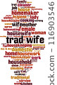 Trad wife word cloud 116903546