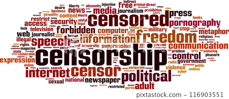 Censorship word cloud Censorship word cloud 116903551