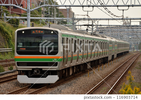 東海道本線運行的10輛E231系列普通列車 116903714
