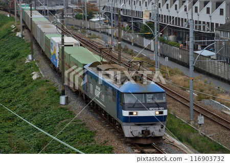 EF210-101型貨櫃貨運列車在北方貨運線上運行 116903732