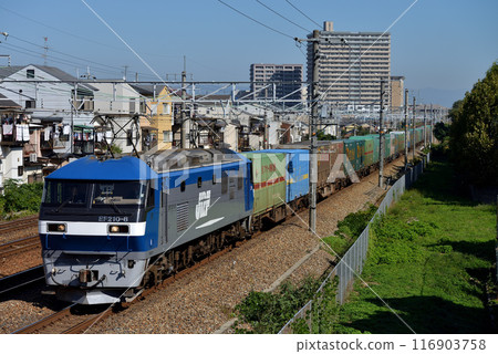 運行於東海道本線的EF210-8型貨櫃貨運列車 116903758
