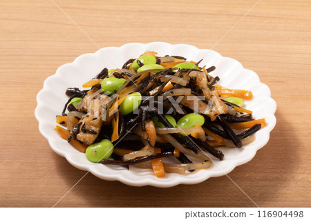 Simmered hijiki with edamame 116904498