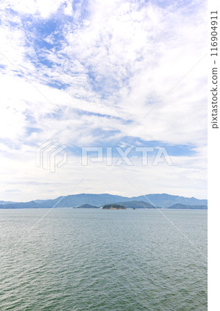 Summer scenery of the Seto Inland Sea near Shodoshima 116904911