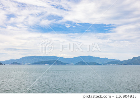 Summer scenery of the Seto Inland Sea near Shodoshima 116904913