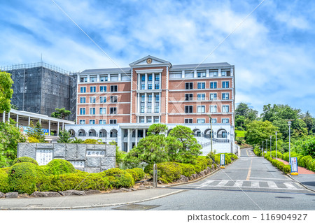 東京町田市玉川學園前站的城市景觀 116904927