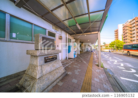 Odawara cityscape in Japan in July. View of Kozu Station on the JR Tokaido Main Line, etc. (July 22nd) 116905132