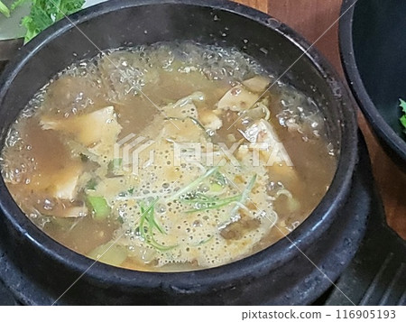 doenjang stew, bean paste stew korean food doenjang stew, bean paste stew korean food 116905193