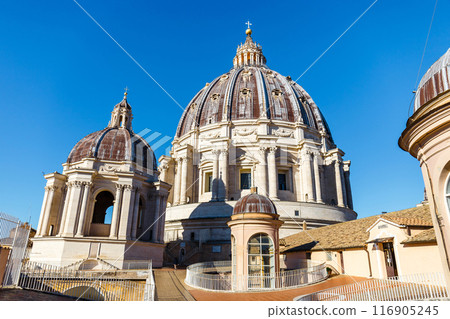 hidden places on the roof of st peter's basilica, Vatican City, Rome hidden places on the roof of st peter's basilica, Vatican City, Rome 116905245