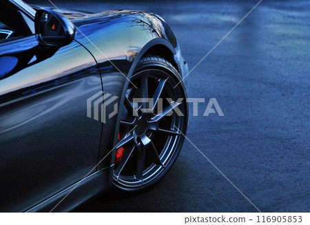 閃亮的黑色跑車 閃亮的黑色跑車 116905853