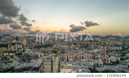 July 5 2024 the residential district at kowloon tong, hk 116906244