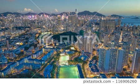 July 5 2024 city scape of kowloon west of Sham Shui Po 116906260