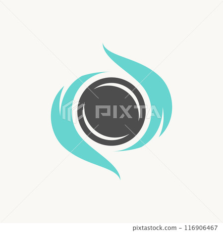 Logo design graphic concept creative abstract premium vector stock unique energy loop wind or fire effect wave power. Related dynamic soul yoga burst 116906467
