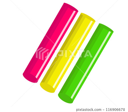 Baton for athletic meet. Relay baton. Vector illustration Baton for athletic meet. Relay baton. Vector illustration 116906678
