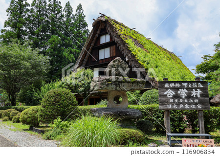 合掌式房屋和茅草屋頂 合掌式房屋和茅草屋頂 116906834