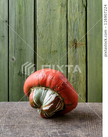 Turban Squash or Turks Turban Pumpkin Turban Squash or Turks Turban Pumpkin 116907224