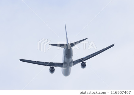 Passenger plane (B767) taking off 116907407