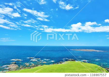 Akita Prefecture Oga Peninsula Blue Nyudozaki Akita Prefecture Oga Peninsula Blue Nyudozaki 116907557