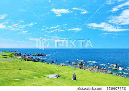 Akita Prefecture Oga Peninsula Blue Nyudozaki Akita Prefecture Oga Peninsula Blue Nyudozaki 116907558