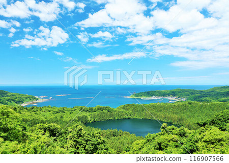 秋田縣，男鹿半島的藍天，從八寶台看 116907566
