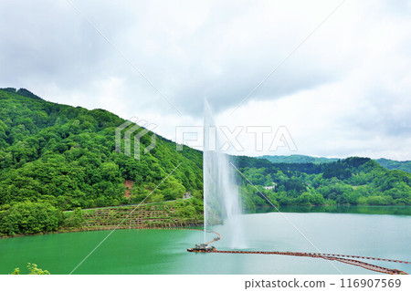 Yamagata Prefecture Gassan Lake Fountain 116907569