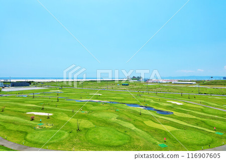 Miyagi Prefecture: Large park golf course (disaster site) 116907605
