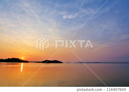 Matsushima at Dawn in Miyagi Prefecture 116907609